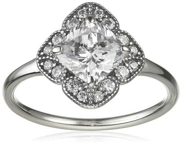 Pandora CA Crystalized Floral Fancy Ring