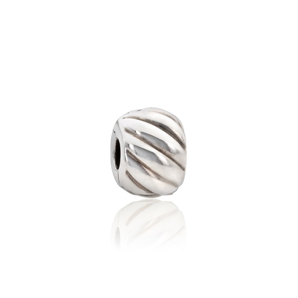 Pandora CA Feathered Silver Clip Charm