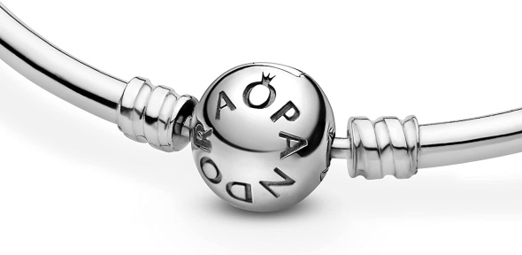 Pandora CA Jewelry Bangle Charm Sterling Silver Bracelet