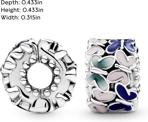 Pandora CA Jewelry Butterflies Clip Sterling Silver Charm