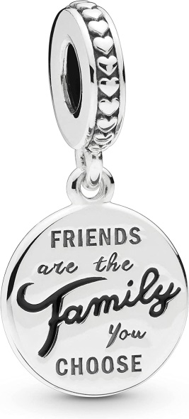 Pandora CA Jewelry Friends Are Family Dangle Sterling Silver Charm