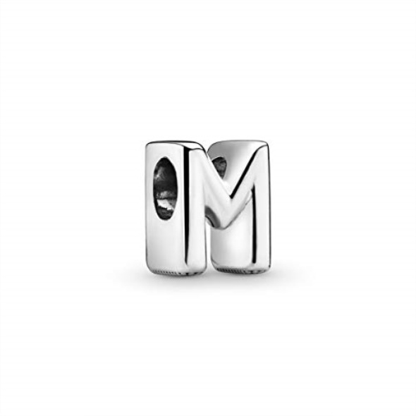 Pandora CA Jewelry Letter M Sterling Silver Charm
