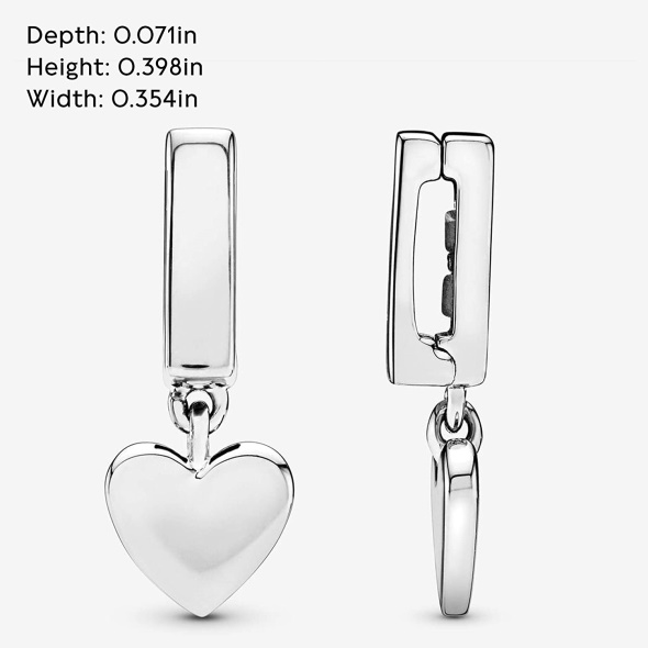 Pandora CA Jewelry Reflexions Heart Dangle Clip Charm