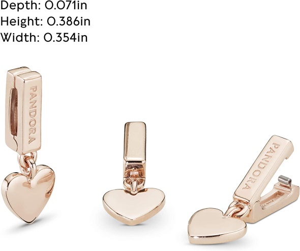 Pandora CA Jewelry Reflexions Heart Dangle Clip Charm