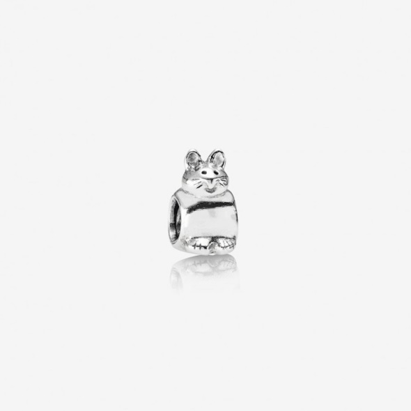 Pandora CA Kitty Charm Retired Sterling Silver Kitten Cat Animal Bead