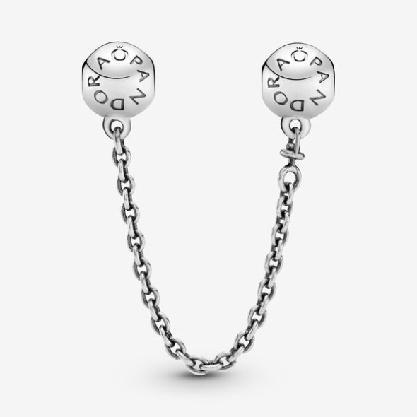 Pandora CA Logo Safety Chain Charm