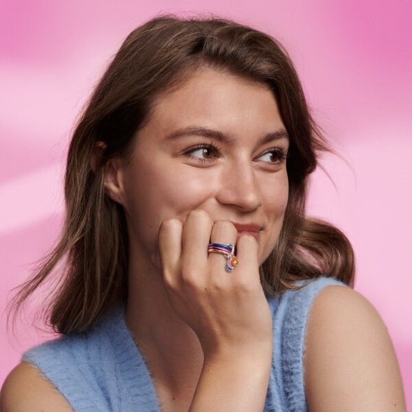 Pandora CA Me Electric Blue Ring