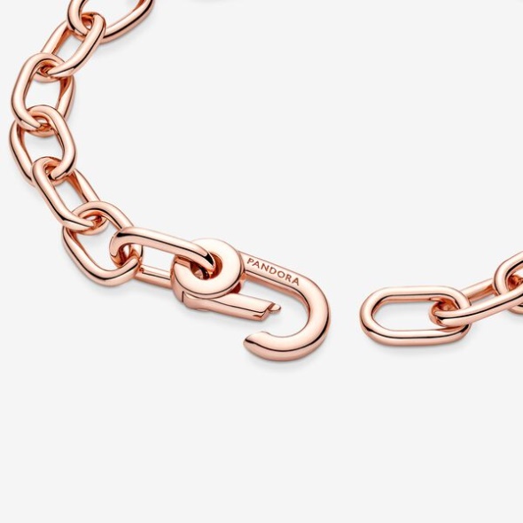 Pandora CA Me Link Chain Bracelet Rose Gold Plated