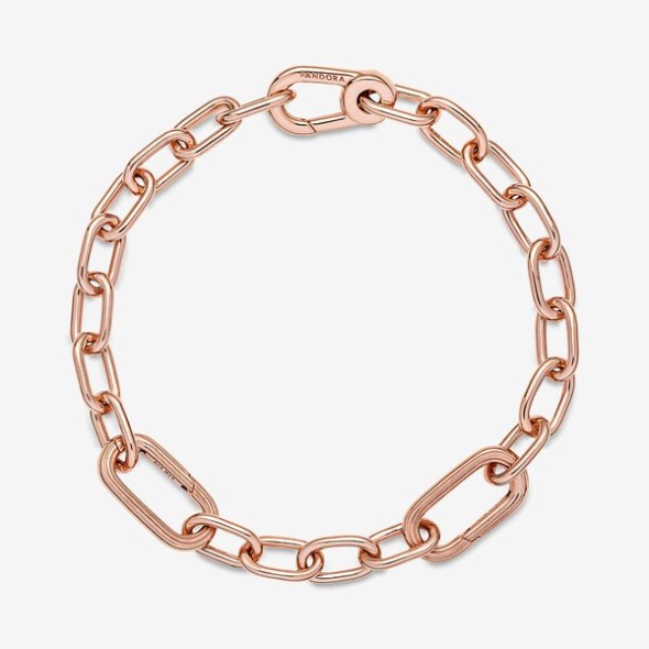 Pandora CA Me Link Chain Bracelet Rose Gold Plated