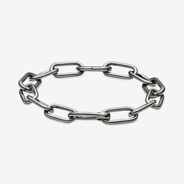 Pandora CA Me Link Chain Bracelet Ruthenium Plated