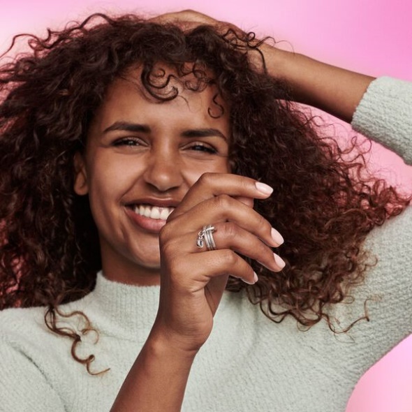 Pandora CA Me Pave Ring Sterling Silver