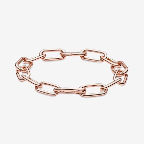 Pandora CA Me Rose Gold Plated Link Chain Bracelet