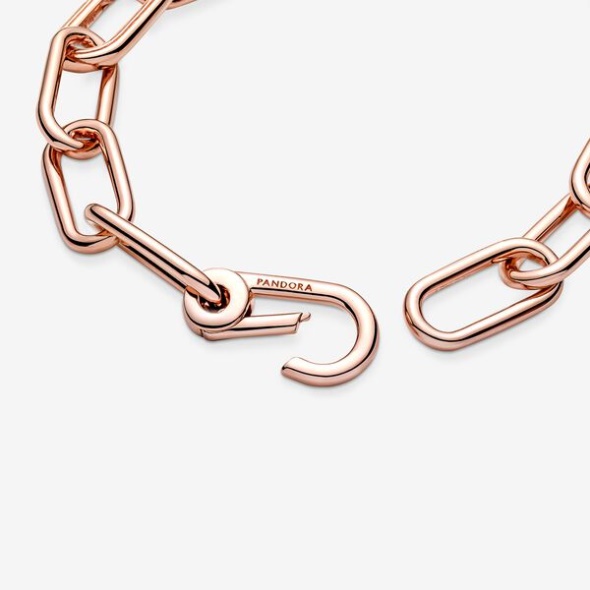 Pandora CA Me Rose Gold Plated Link Chain Bracelet
