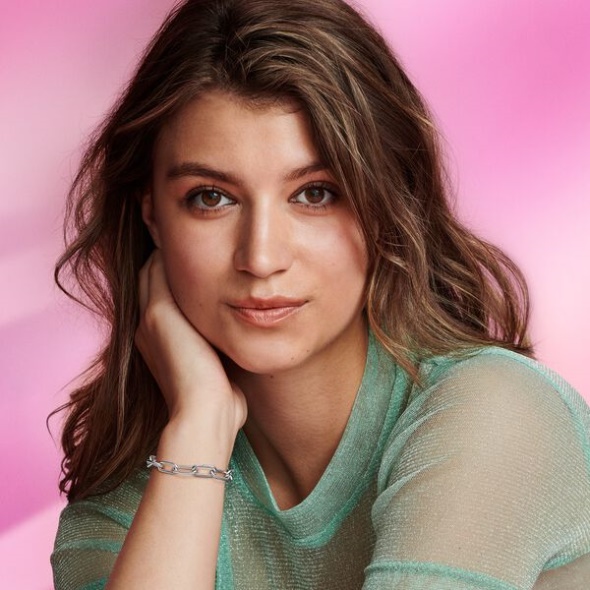 Pandora CA Me Sterling Silver Link Chain Bracelet