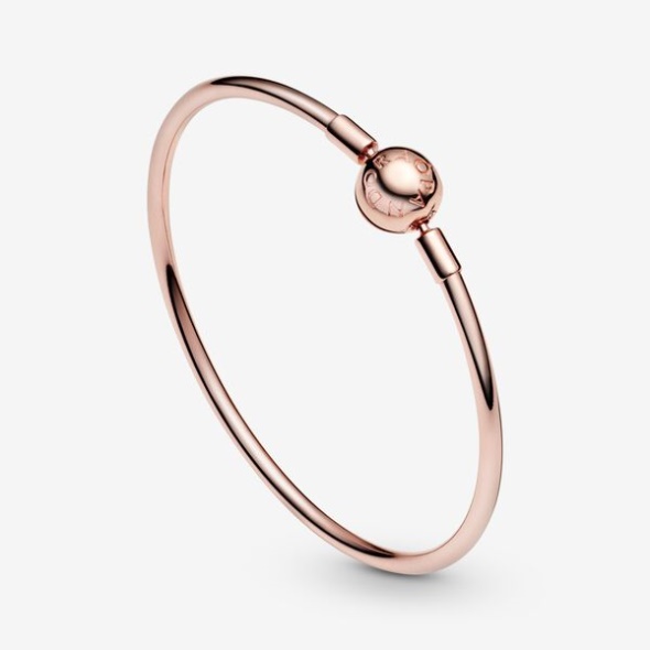 Pandora CA Moments Bangle Rose Gold Plated