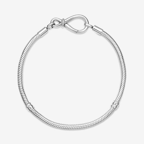Pandora CA Moments Infinity Knot Snake Chain Bracelet
