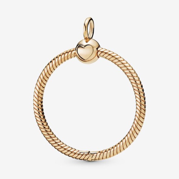 Pandora CA Moments Medium O Pendant-Final Sale Gold Plated