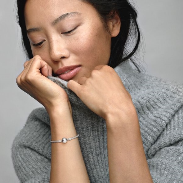 Pandora CA Moments Mesh Bracelet Sterling Silver