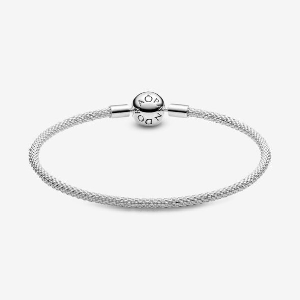 Pandora CA Moments Mesh Bracelet Sterling Silver