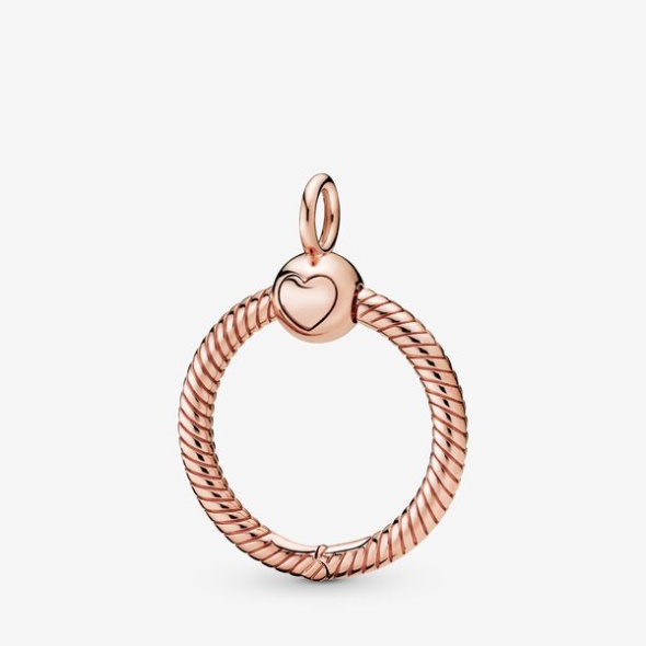 Pandora CA Moments Small O Pendant Rose Gold Plated