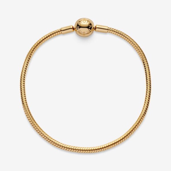 Pandora CA Moments Snake Chain Bracelet Gold Plated