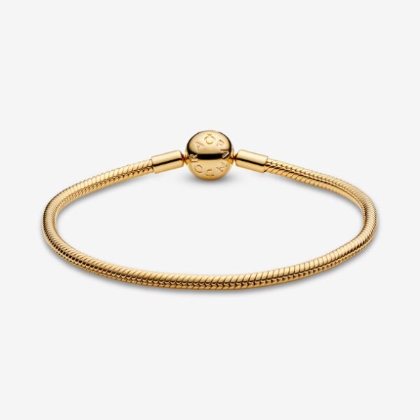 Pandora CA Moments Snake Chain Bracelet Gold Plated