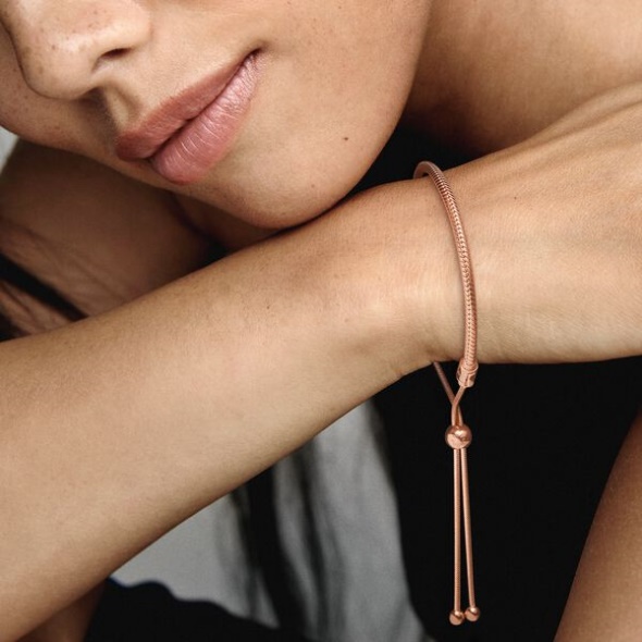 Pandora CA Moments Snake Chain Slider Bracelet