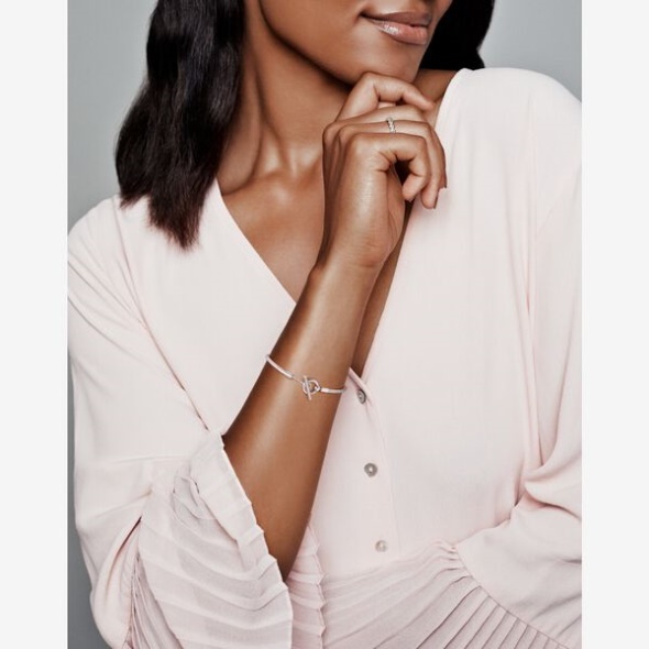 Pandora CA Moments T-Bar Snake Chain Bracelet