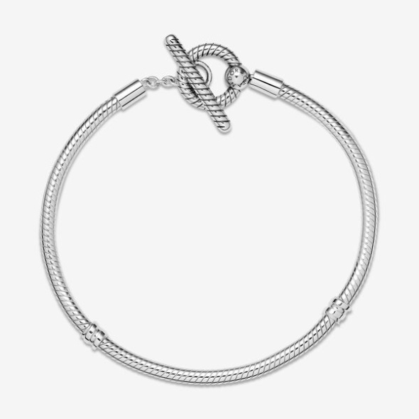 Pandora CA Moments T-Bar Snake Chain Bracelet