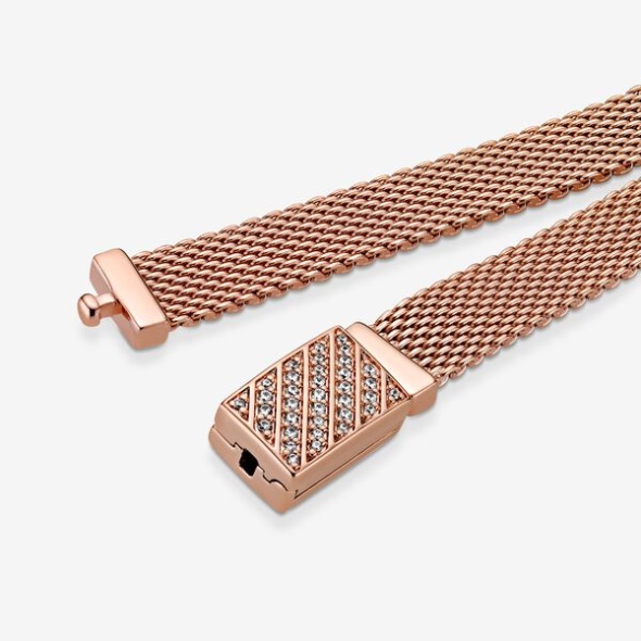 Pandora CA Reflexions Long Clasp Pave Bracelet