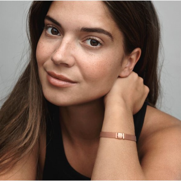 Pandora CA Reflexions Mesh Bracelet Rose Gold Plated