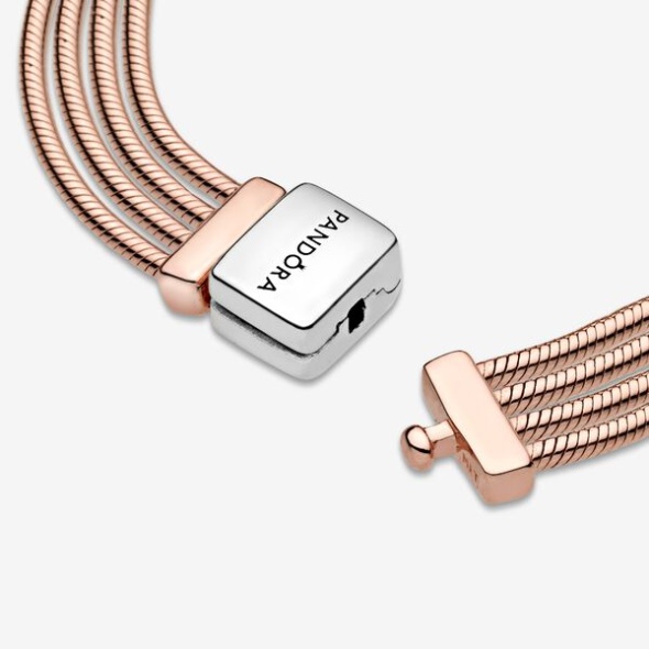 Pandora CA Reflexions Multi Snake Chain Bracelet Two-Tone