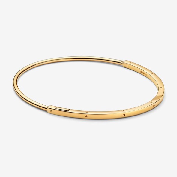 Pandora CA Signature I-D Bangle Gold
