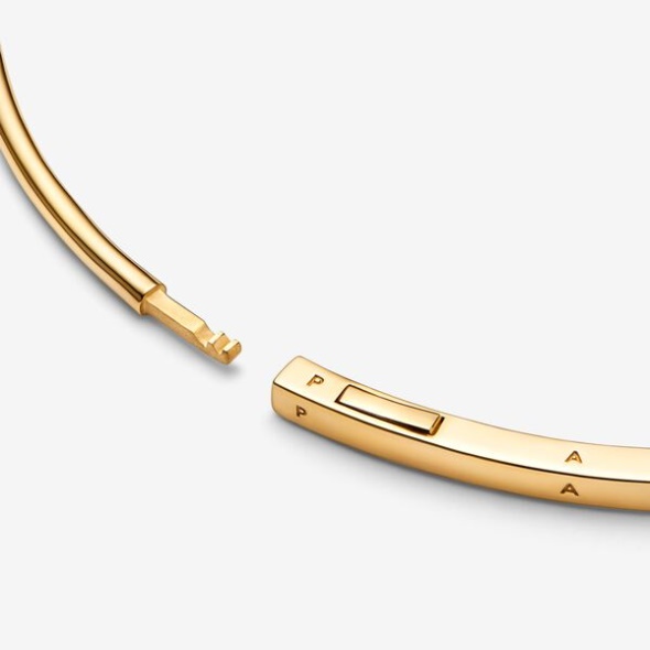 Pandora CA Signature I-D Bangle Gold