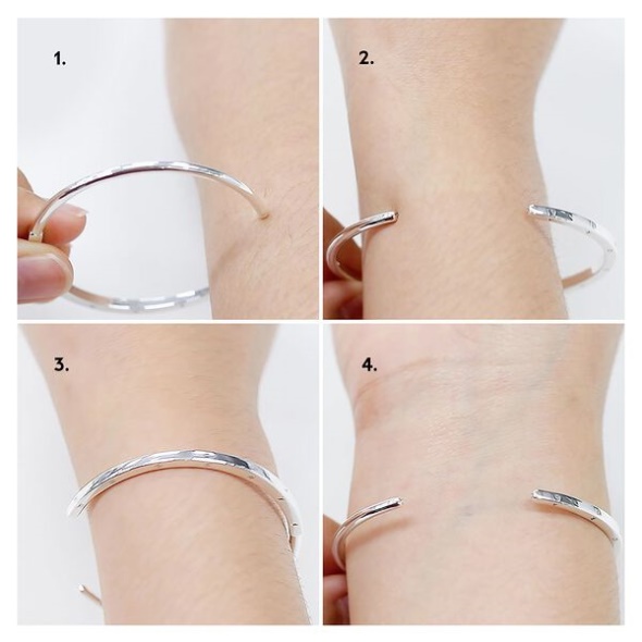 Pandora CA Signature I-D Open Bangle Gold Plated