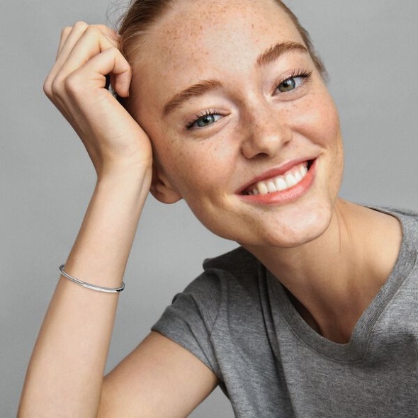 Pandora CA Signature I-D Open Bangle Sterling Silver