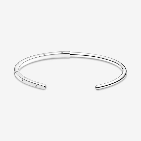 Pandora CA Signature I-D Open Bangle Sterling Silver