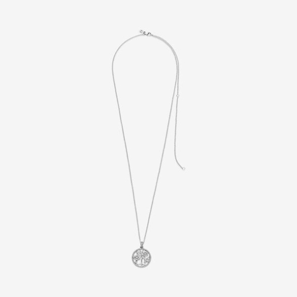 Pandora CA Sparkling Family Tree Necklace