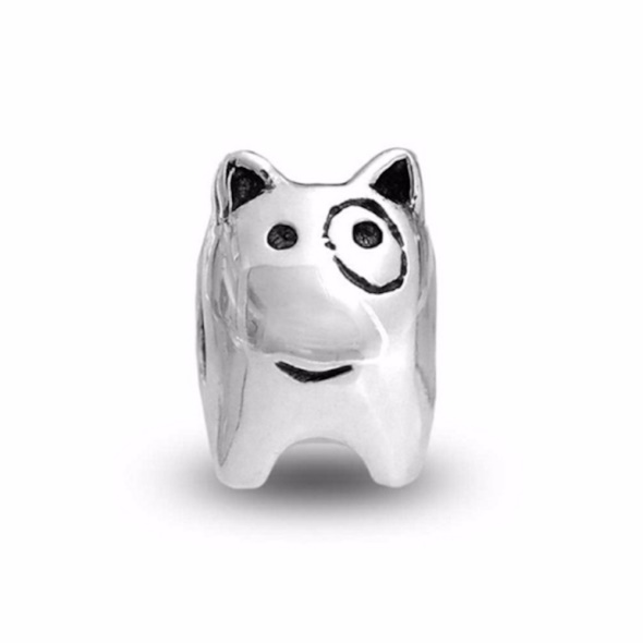 Pandora CA Sterling Silver Dog Charm Doggie Bead Retired