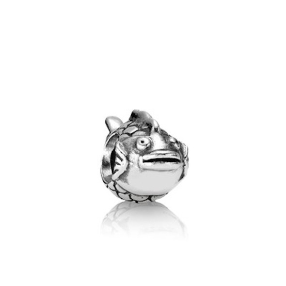 Pandora CA Sterling Silver Happy Fish Bead Charm Retired