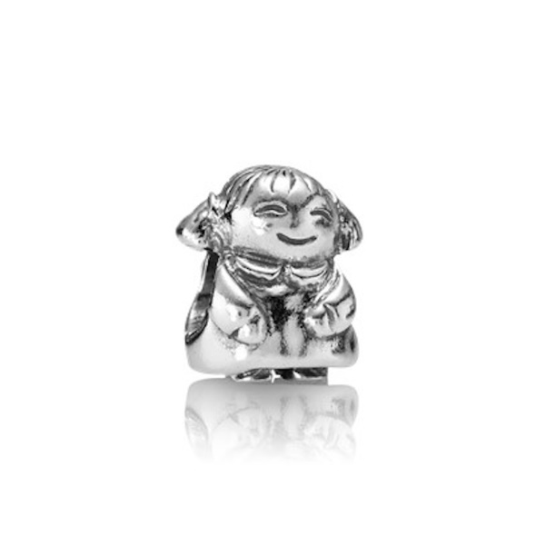Pandora CA Sterling Silver Little Girl Charm Bead Retired