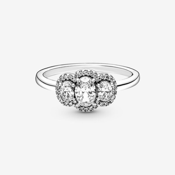 Pandora CA Three Stone Vintage Ring