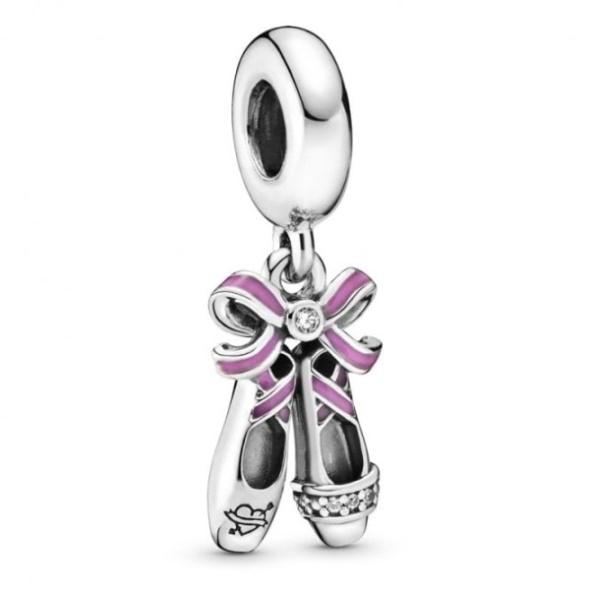 Pink Ballerina Shoes Dangle Charms Pandora CA