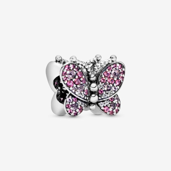 Pink Pave Butterfly Charm Pandora CA