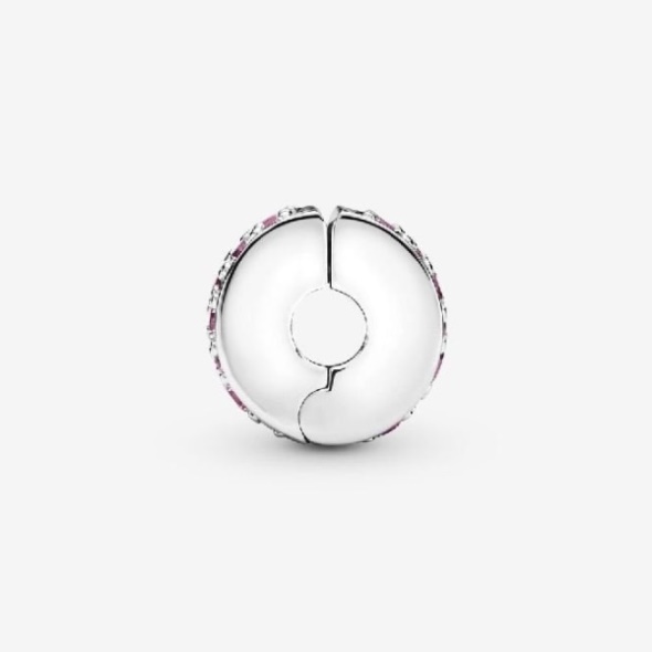 Pink Pave Clip Charm Pandora CA