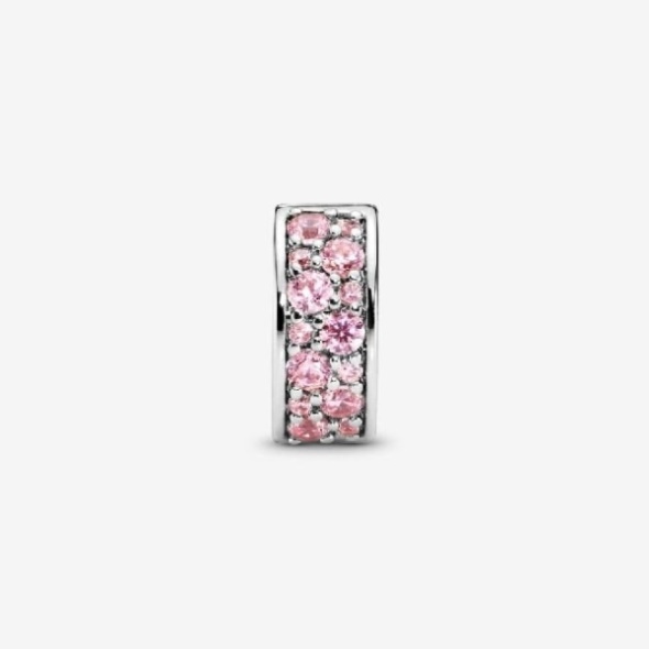 Pink Pave Clip Charm Pandora CA