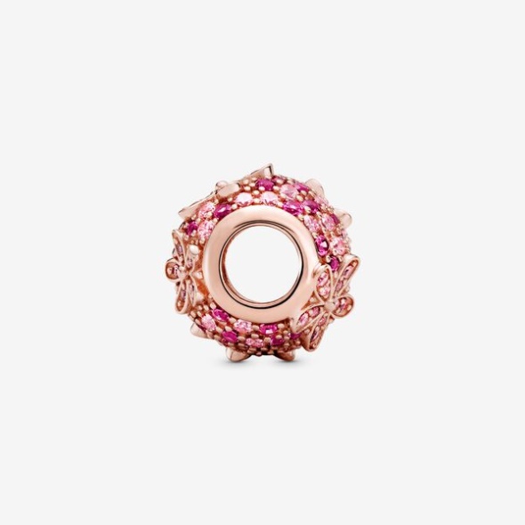 Pink Pave Daisy Flower Charm Pandora CA