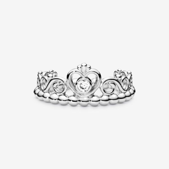 Princess Tiara Crown Ring Pandora CA Sterling Silver