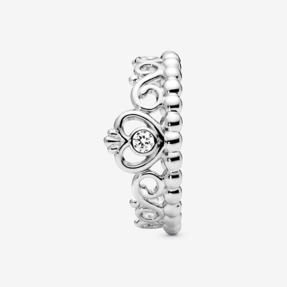 Princess Tiara Crown Ring Pandora CA Sterling Silver