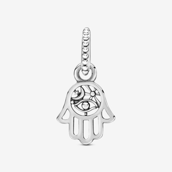 Protective Hamsa Hand Dangle Charm Pandora CA